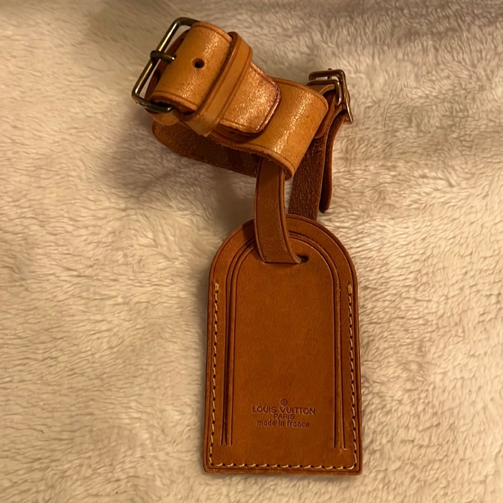 Authentic Louis Vuitton Luggage Tag and Poinette.